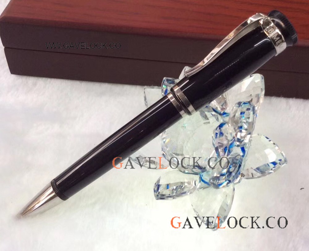 Replica Dunhill Sentryman Black Precious Resin Ballpoint Pen / AAA Grade